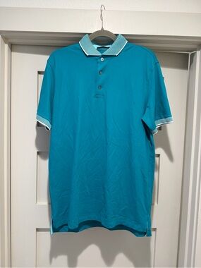 Greyson Men’s Polo Shirt – Teal – Size M